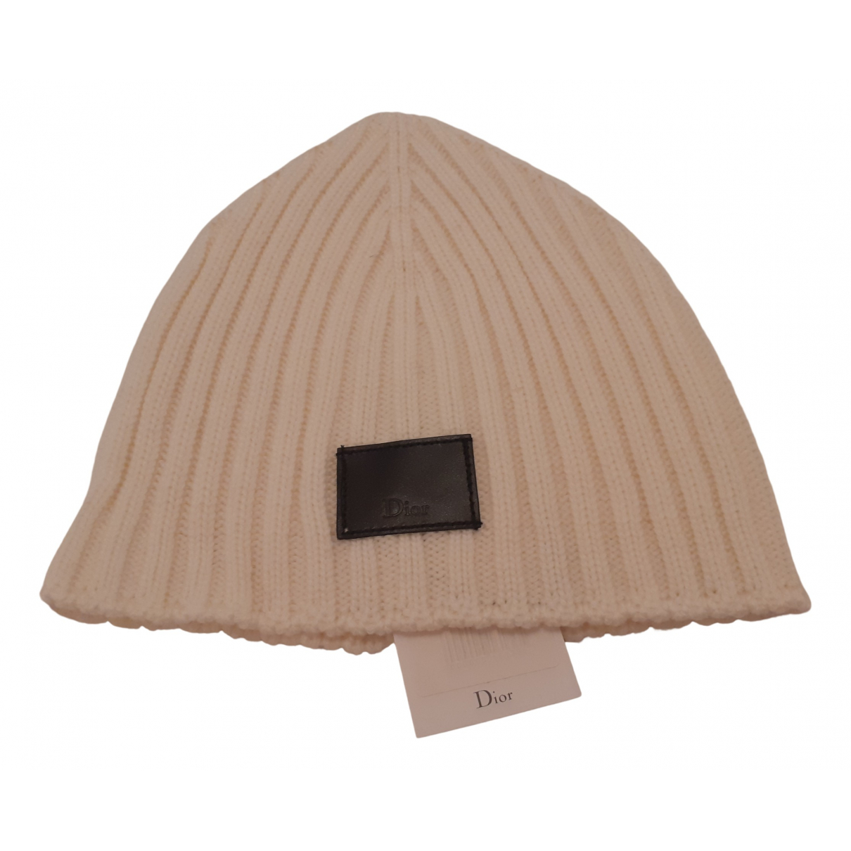 Wool beanie Dior White size M 